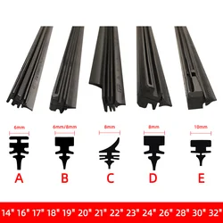 Car Wiper Blades Refills Natural Rubber Strips Wiper Blade Replacement Parts All Types for Auto Windshield All Seasons 32