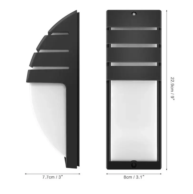 ERR مقاوم للماء في الهواء الطلق وحدة إضاءة LED جداريّة مصابيح AC90-260V الألومنيوم فناء حديقة الشرفة الممر أضواء الرجعية الجدار مصباح #5