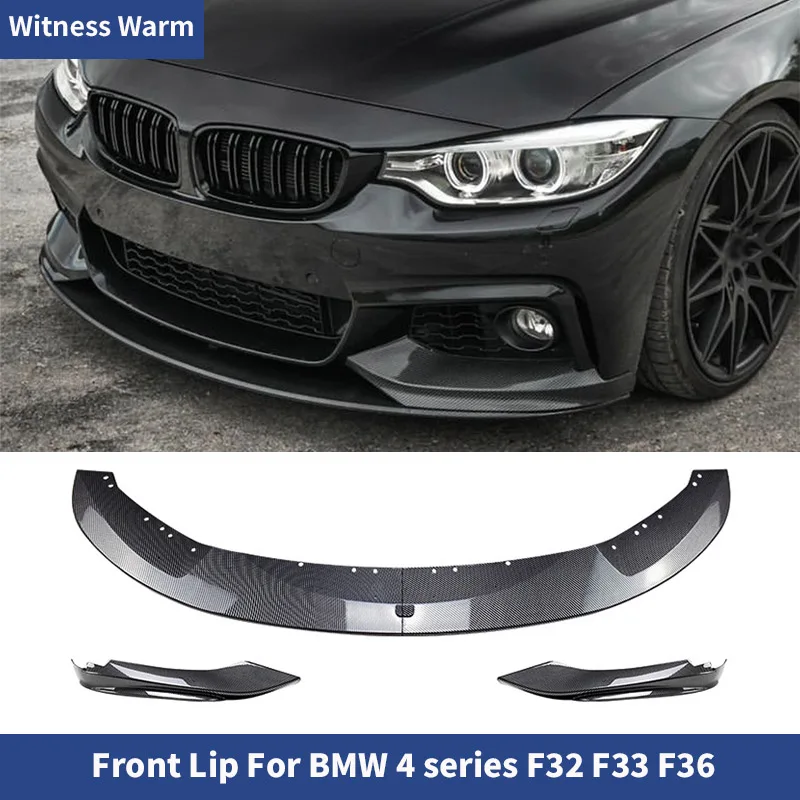 

Для BMW 4 серии F32 F33 F36 M-Tech 2014-2020 Высококачественный автомобильный передний бампер из АБС-пластика, спойлер, комплект кузова, глянцевый черный карбоновый вид