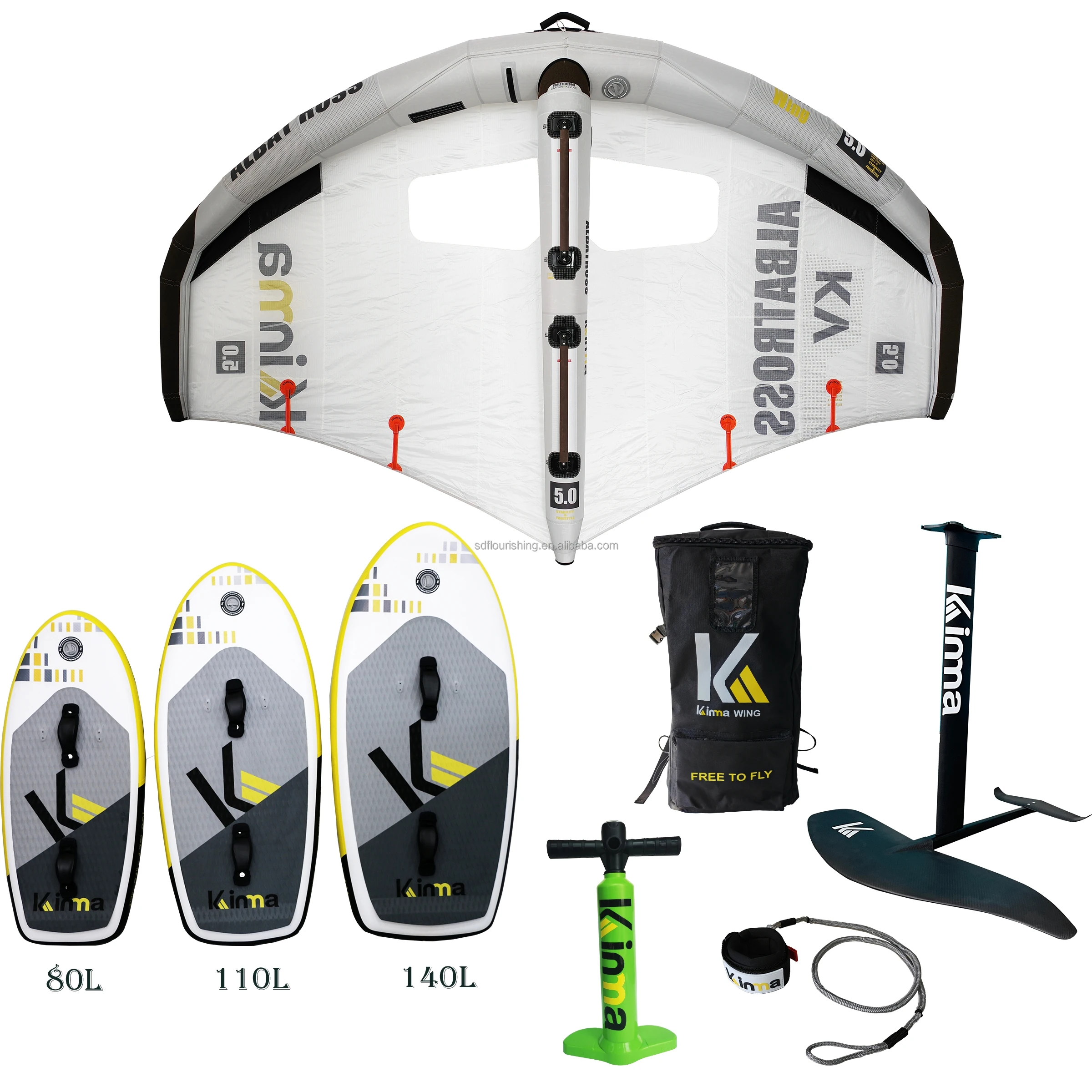 Wing Foil Board, Hydrofoil Surfing Set, Best Seller, Complete Wing Kit, High Performance, Easy to Use, Stable and Durable