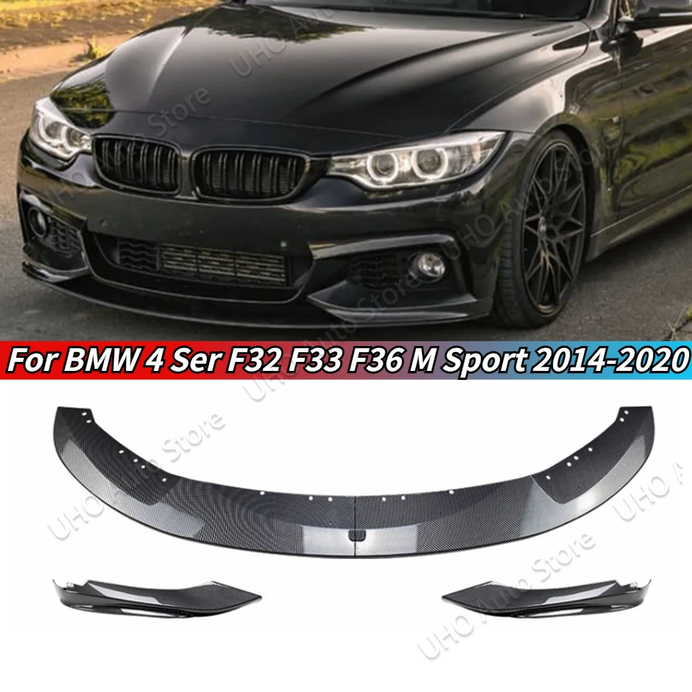 Front Bumper Lip Spoiler Splitter Diffuser 4 Series 420i 425i 430i 440i M440i 2014-2020 Cover Guard Body Kit For BMW F32 F33 F36