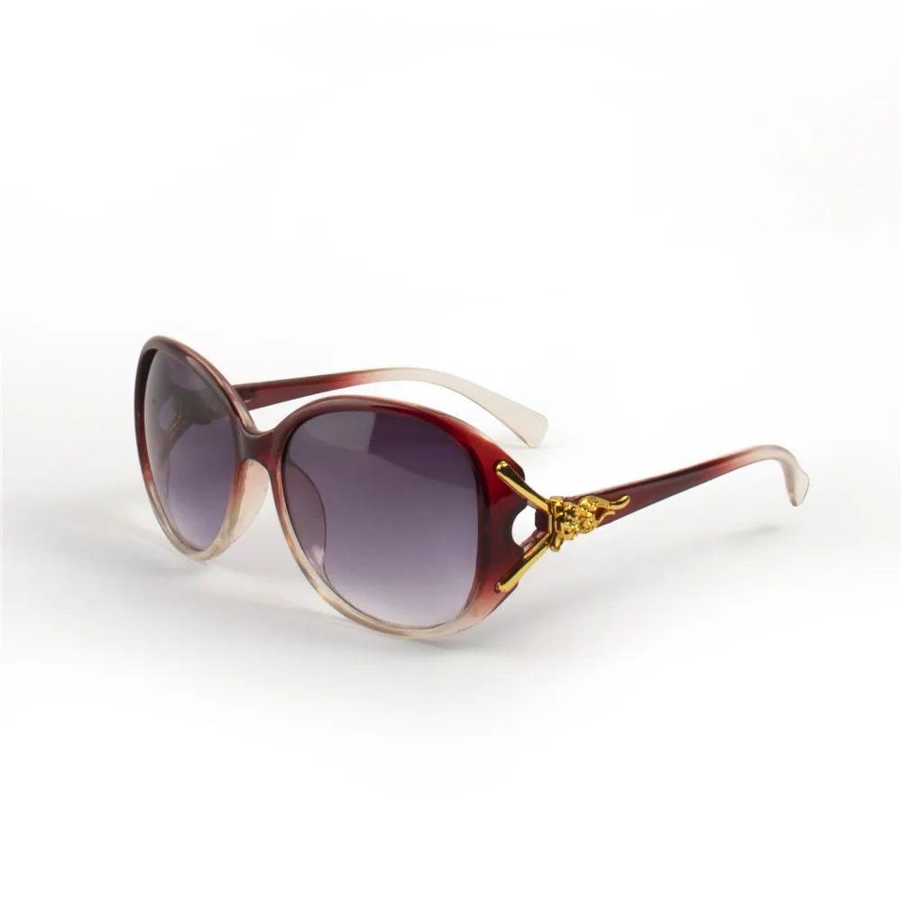 2 Stück Modische Übergroße Sonnenbrillen PC Damen Großer Rahmen Verlaufsgläser Sonnenbrillen Gafas De Sol Mujer – Detail 8