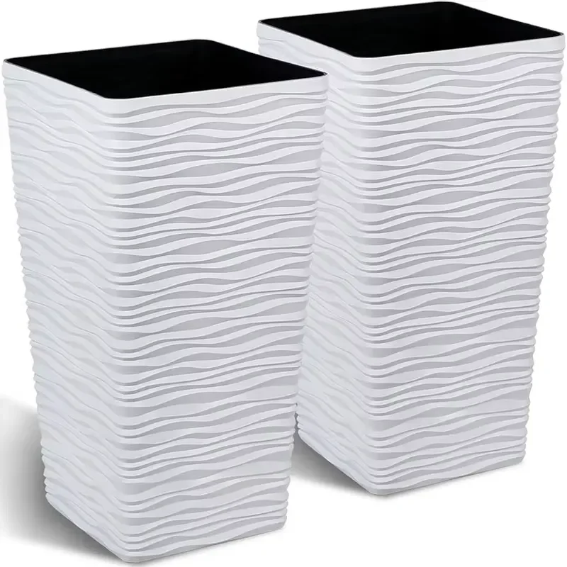 Large Plastic Flower Pot Indoor Outdoor Plant Container Decorative Garden Planter Wholesale