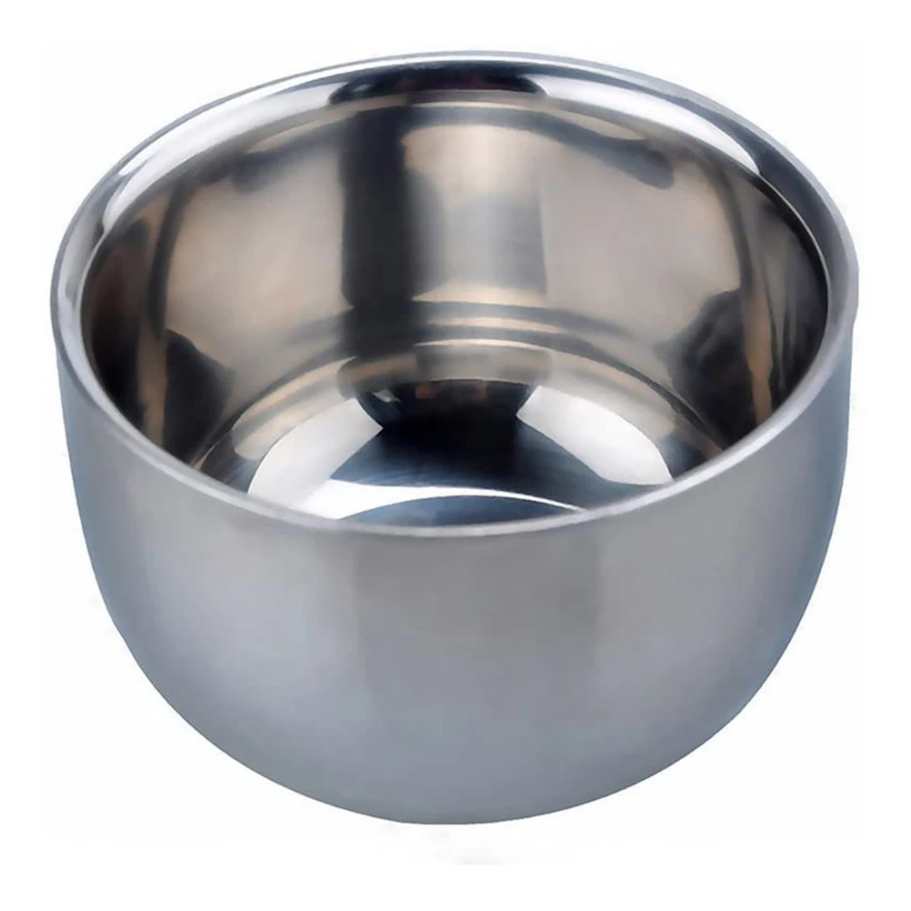 

Stainless Steel Shaving Bowl Soap Cup Durable Premium Material Razor Bubble Bowl Practical Storage Barber Shop Men