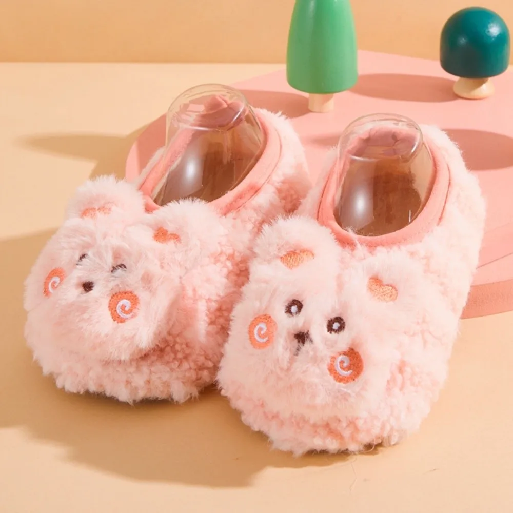 

New Cartoon Baby Floor Socks Rabbit Bear Pattern Thickened Toddler Prewalkers Non-slip Sole Kids Slippers Home Wear