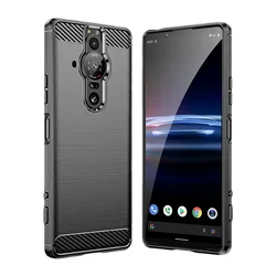 Carbon Fiber Case For Sony Xperia pro i Ultra Thin Soft TPU Full Protective Cover For Sony Xperia PRO i Shockproof Silicone Case