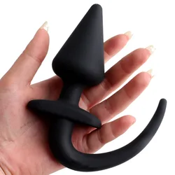 Silicone Dog Tail Butt Plug Puppy Tail Anal Plug G-spot Stimulator Erotic Adult Toys Slave Women Tail Gay Sex Game Toys