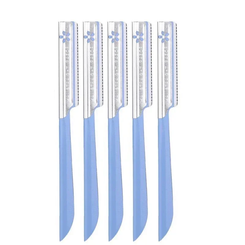 5/10 قطعة مجموعات آلة إزالة الشعر الحاجب الوجه شفرة ماكينة حلاقة المحمولة الفولاذ المقاوم للصدأ إزالة الشعر سلامة الحاجب قطع أدوات ماكياج امرأة #6