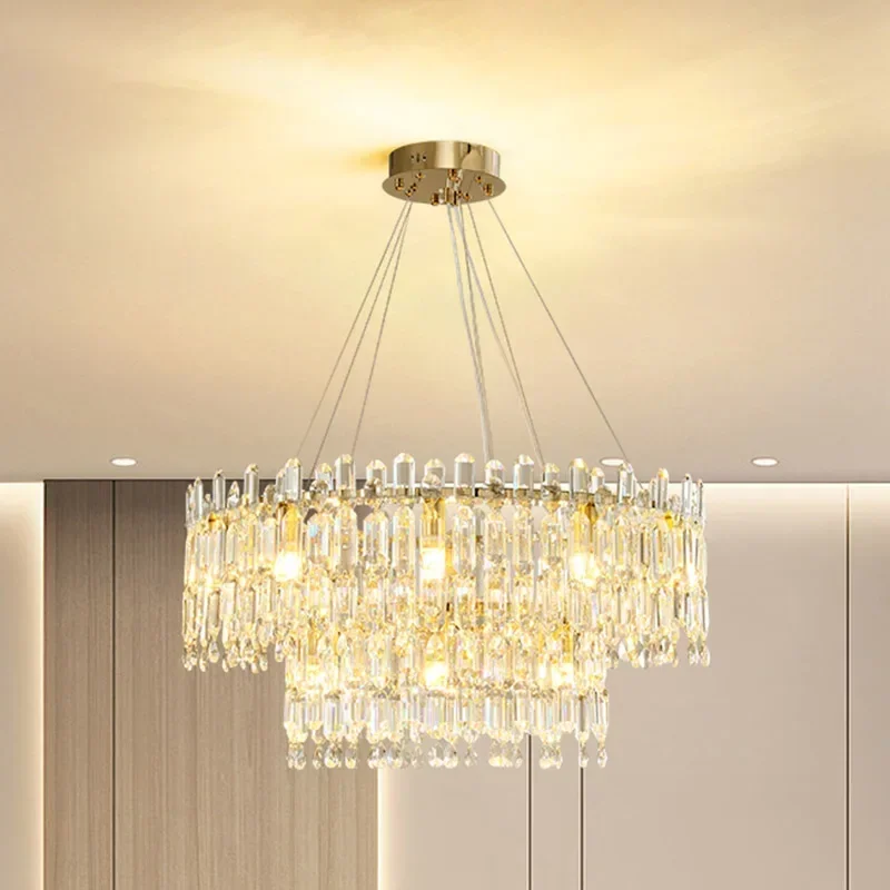 lustre de teto de cristal para sala iluminacao interna led para quarto postmodern and luxury decoracao criativa 01