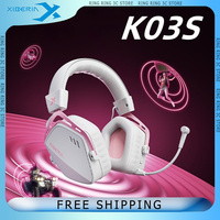 XIBERIA K03S Wireless Gaming Headphones Four Mode Smart Display Headset Hifi Bluetooth 2.4G Esports Earphones Customized Headset