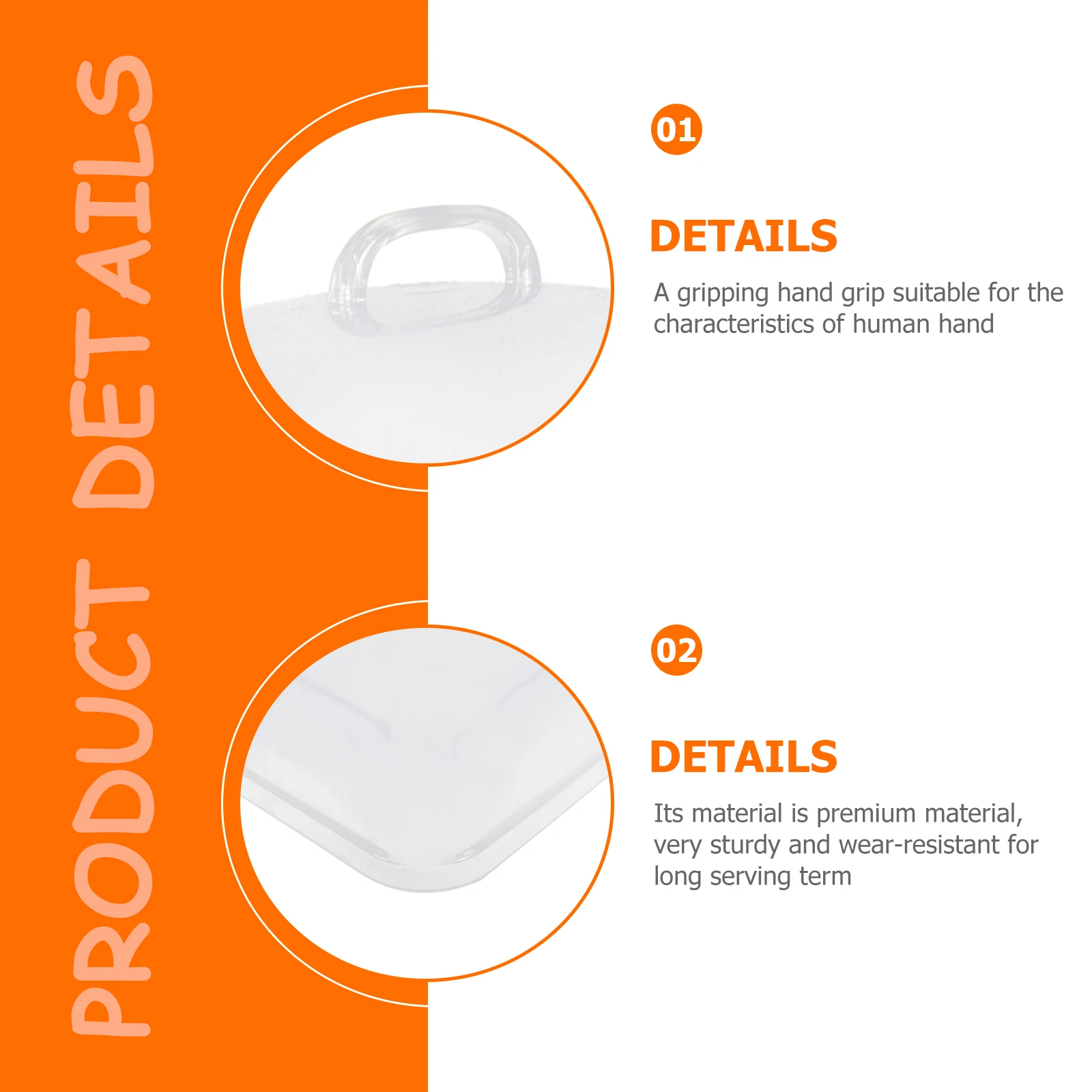

Transparent Plastic Food Cover Fresh Preservation Lid Large Clear Rectangular Dome Dust-proof Snack Protective Kitchen Barware
