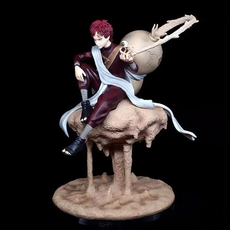 22cm naruto gaara figura de ação animação periféricos yondaime kazekage sentado postura ornamentos desktop exibição presente brinquedos