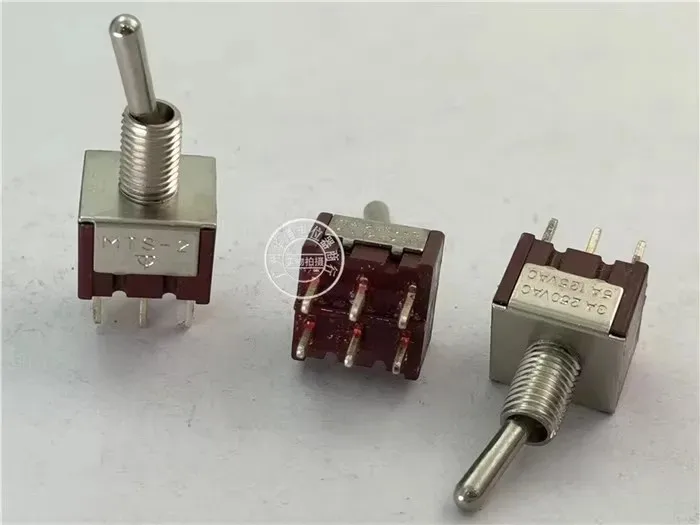 MTS-2 button switch 3A250VAC 5A125VAC 6 foot 2 stop red