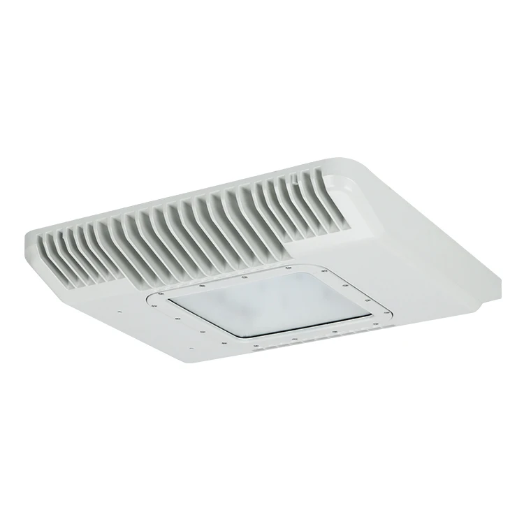 Hot Sell UL ATEX ABS IP66 Waterproof LED Canopy Light 40W 60W 80W 150W Explosion Proof Canopy White Square Petrol Station Light