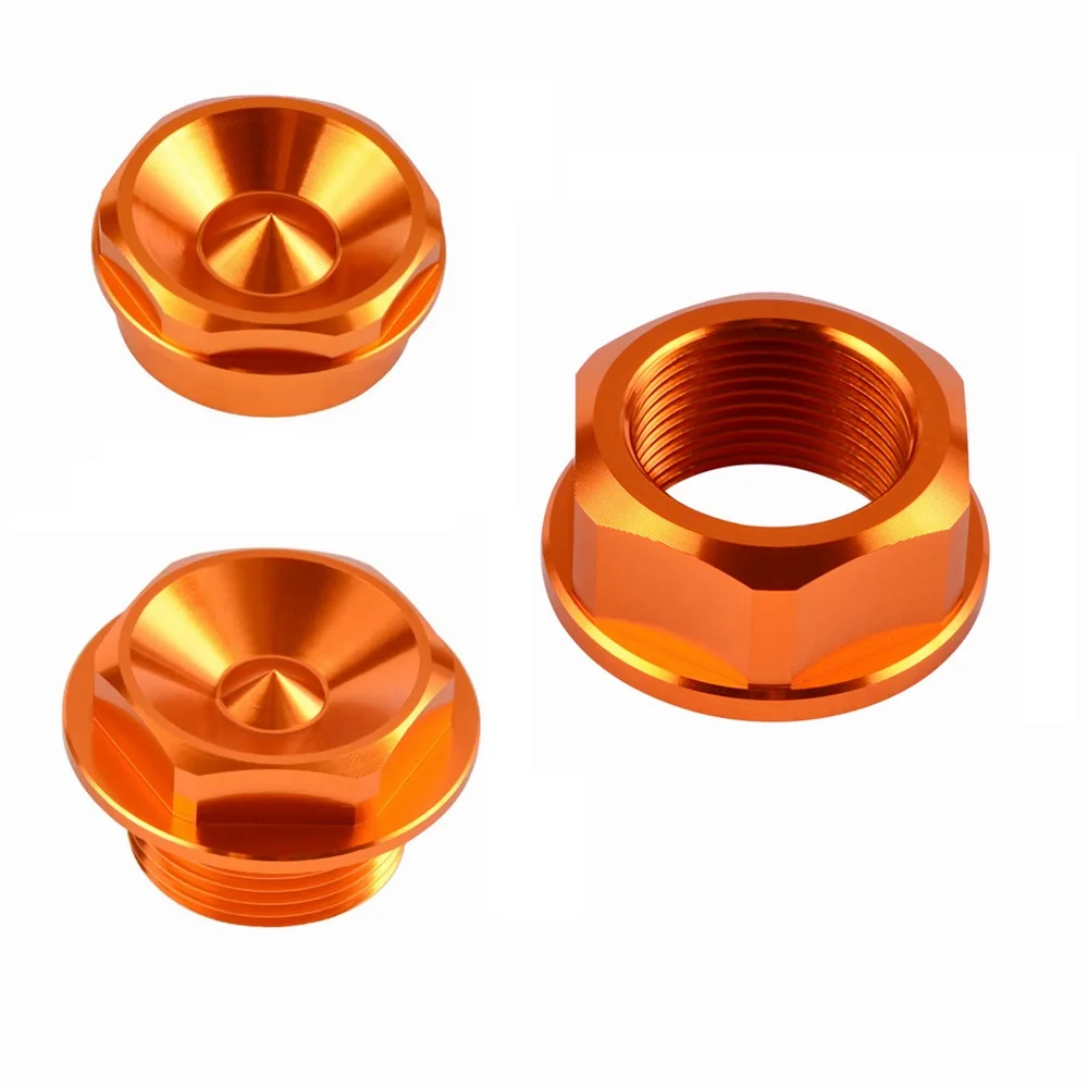 

NICECNC For KTM XC SX 125 150 250 300 350 450 SXF XCF 2013-2014 Motorcycle Front Axle Nut Wheel Lock Nut Bolt Rear Wheel Nut Kit