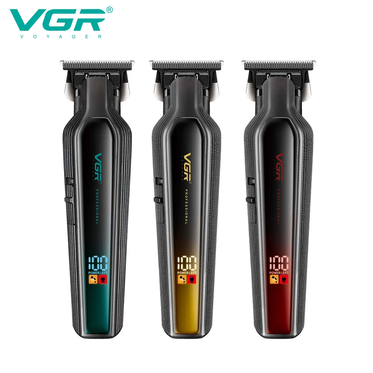 VGR Hair Trimmer Cordless Hair Cutting Machine Electric Hair Clipper Professional Haircut Barber DLC Blade Trimmer for Men V-930