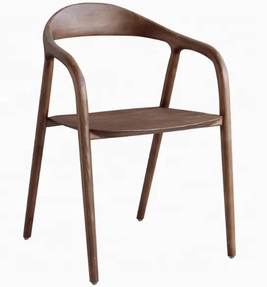 

Modern Dining Room Furniture Nordic Armchair Solid Wood Frame Restaurant Chairs