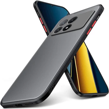 카메라 보호 매트 백 펀다, 샤오미 Poco F6 Pro 케이스, 리틀 F 6 F6Pro, PocoF6, PocoF6Pro, 5G 하드 PC, 충격 방지 휴대폰 커버