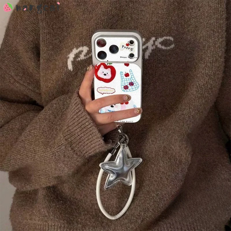 Dog Charm Adorable Fruit Phone Case For Samsung Galaxy A37 A36 A35 A34 A33 A32 M32 A31 A20 A26 A25 A24 A23 A22 A21S A20S Cover