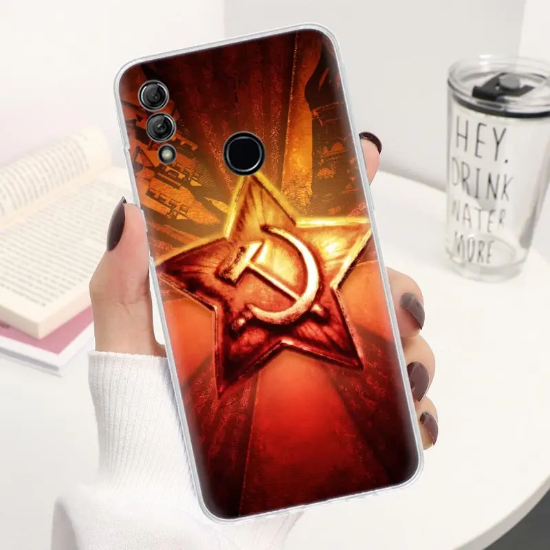 Russia Vintage USSR Communism Coque Phone Case For Huawei Honor 8A 8S 8X 9X 10 Lite 9 20 Pro Y5 Y6 Y7 Y9S P Smart Z 2019 2021 So