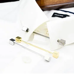 Simple Men's Collar Pins British French Shirt Business Banquet Party Suit Tie Accessories High Quality Copper Mens Jewelry Gifts