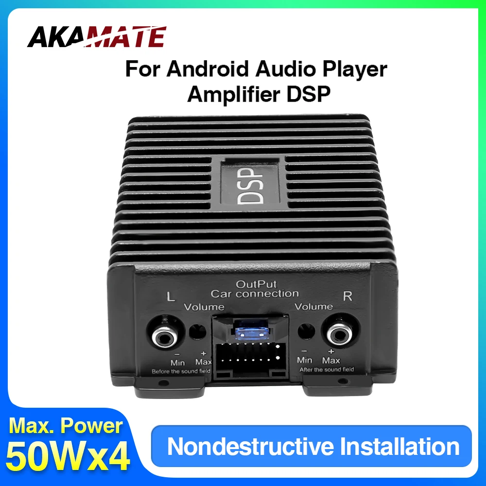 Car Radio Amplifier for Android Radio DSP Non Destructive Modification Speaker Enhance Sound Car Audio Processor 4 Channel
