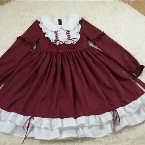 Kleid 2025, neuer Herbst und Winter, Original-Lolita-Student, süßer großer Rock, Lolita-Rock, tägliches Kleid, Vestido feminino