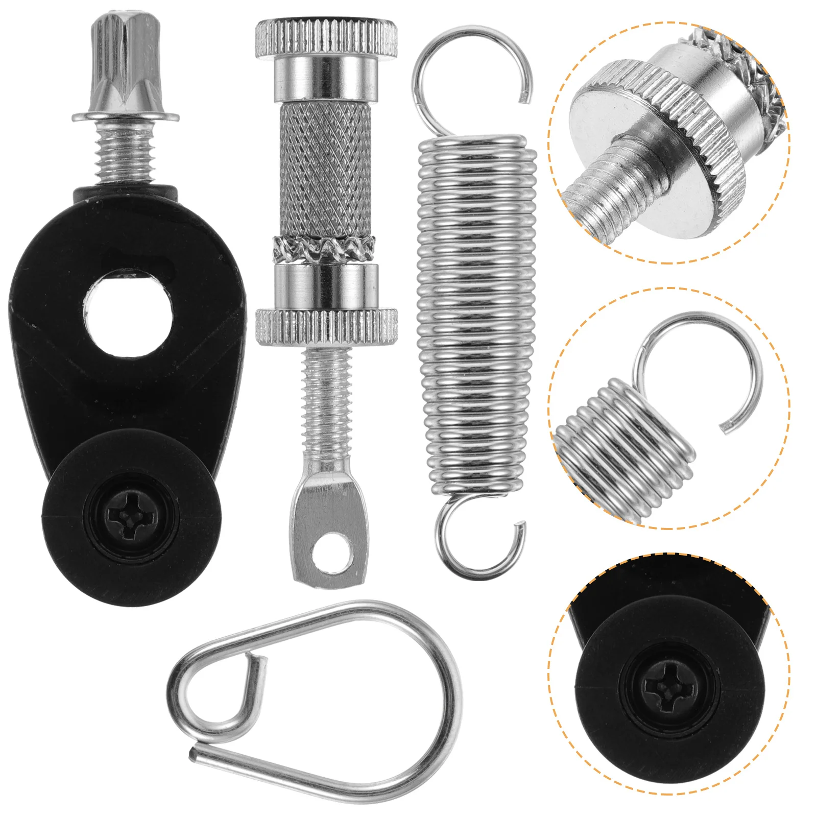 

1Set Drum Foot Pedal Parts Springs Cam Tensioner Durable Bass Drum Pedal Replacement Percussion Accessory Percussion Parts