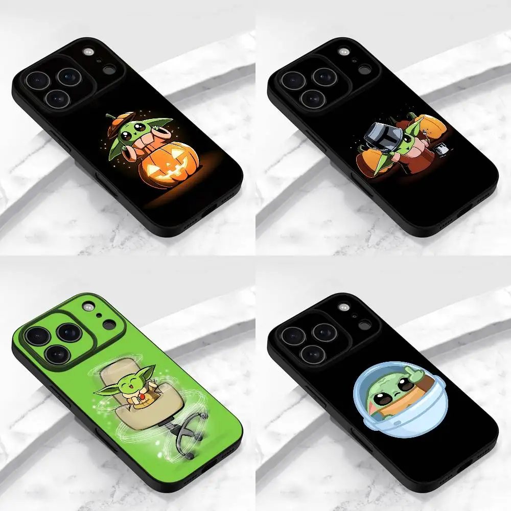 

Halloween Yoda CARTOON FUNNY Phone Case For iPhone 17,16,15,14,13,12,11,Pro,Max,Plus,E,Air,Mini Protective Black Cover
