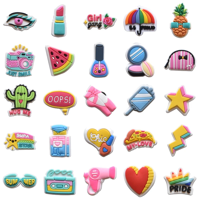 

Watermelon Shoe Charms for Crocs Accessories Kids Clogs Pins Girls Badges Men Jeans Women Decorations Buckle Shoes Accessories