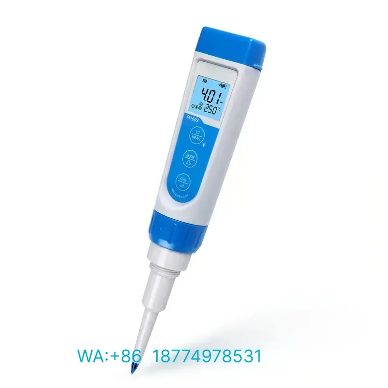 for NADE -2.00 to 16.00 pH PH5S Pen Digital Spear pH Pocket Tester Kit for Food Solid Viscous Samplings