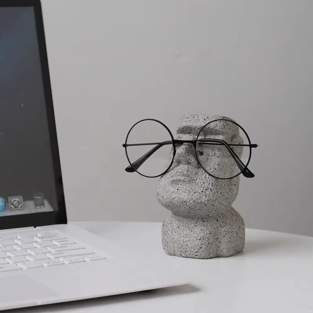 

Handmade Creative Glasses Holder Resin Office Accessories Glasse Lenses Stand Room Ornaments Unique Figurines Miniatures