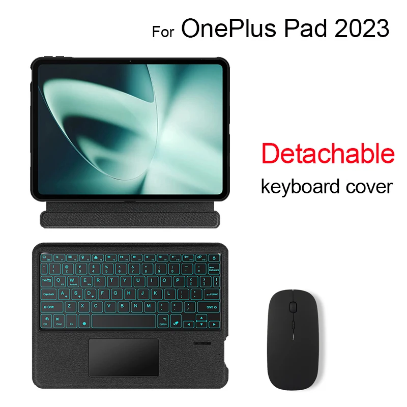 

Removable Keyboard Case For OnePlus Pad 2023 11.61" One Plus Pad Tablet Portuguese Russian Arabic Spanish German French Hebrew