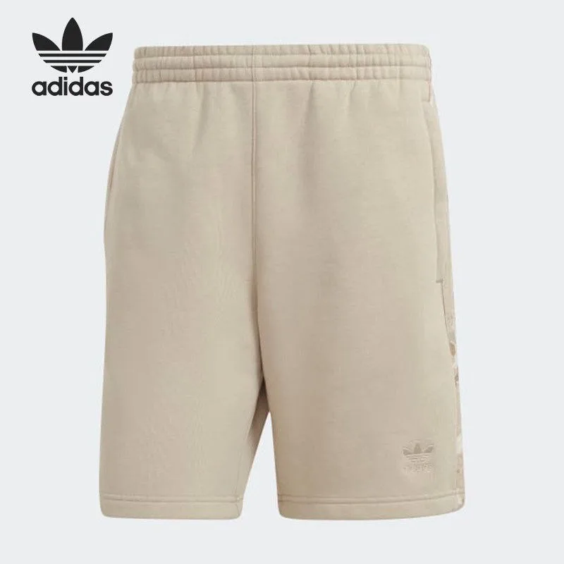 

Adidas Clover New Men's Beige Elastic Waist Casual Shorts IU4680