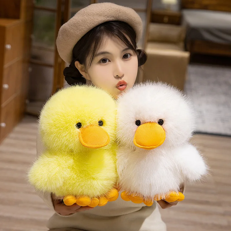 Furry Cute Duck Peluche Giocattoli Cartoon Fairy Tale Personaggio Il brutto anatroccolo Animali di peluche Bambole Morbido cuscino Dolce regalo