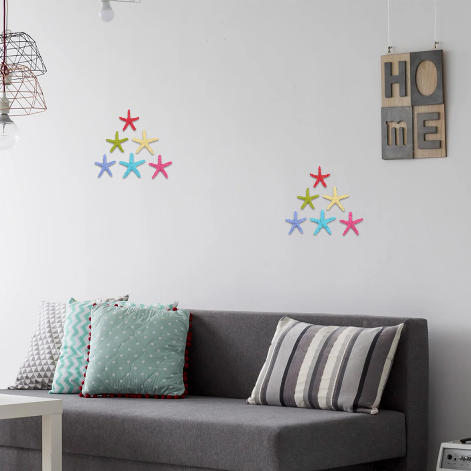 

Resin Mediterranean Style Seastar Pendant Wall Hanging Decoration for Home Hotel Room Ornament Mediterranean Style Wall Ornament