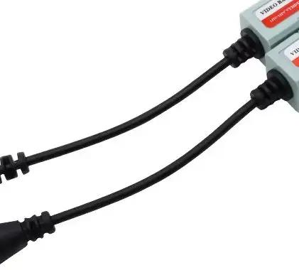 BNC Video Balun Connector Passive Transceiver 3000FT UTP Balun CAT5 CableHD 202HD For AHD TVI CVI Analog CCTV Camera Accessories