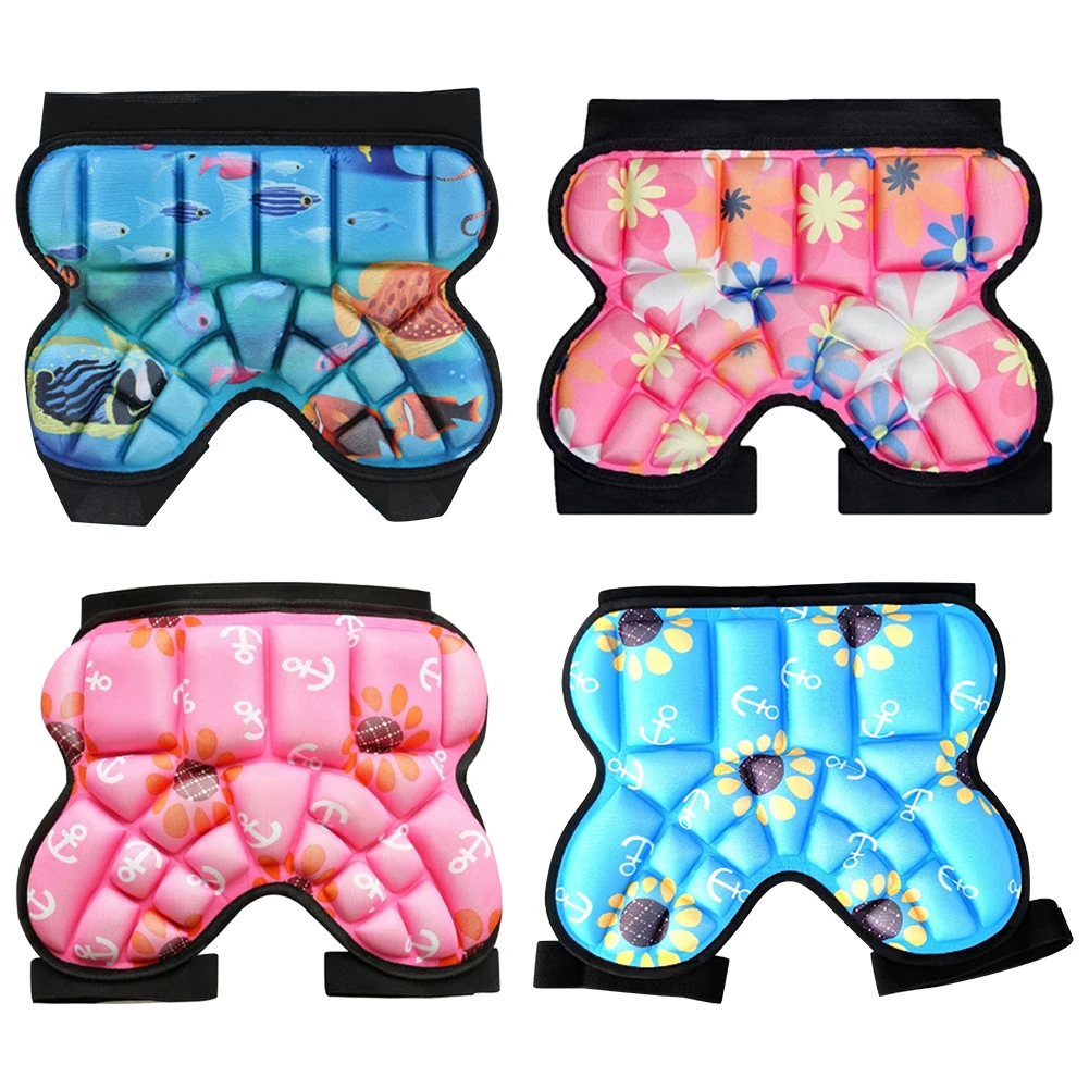 Kids Butt Hip Protection Breathable 3D Padded Hip Protective Short Shock Absorbing Adjustable for Most Sports Roller Skating