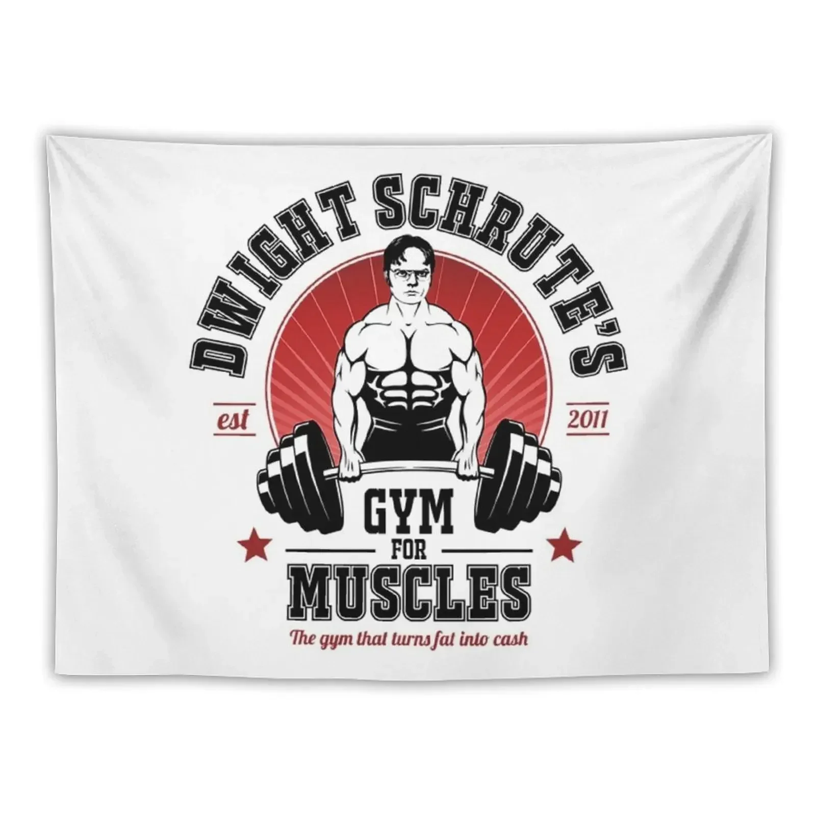 Dwight Schrute T-ShirtDwight Schrute's Gym For Muscles Tapestry Room Decor For Girls Decorative Paintings Tapestry