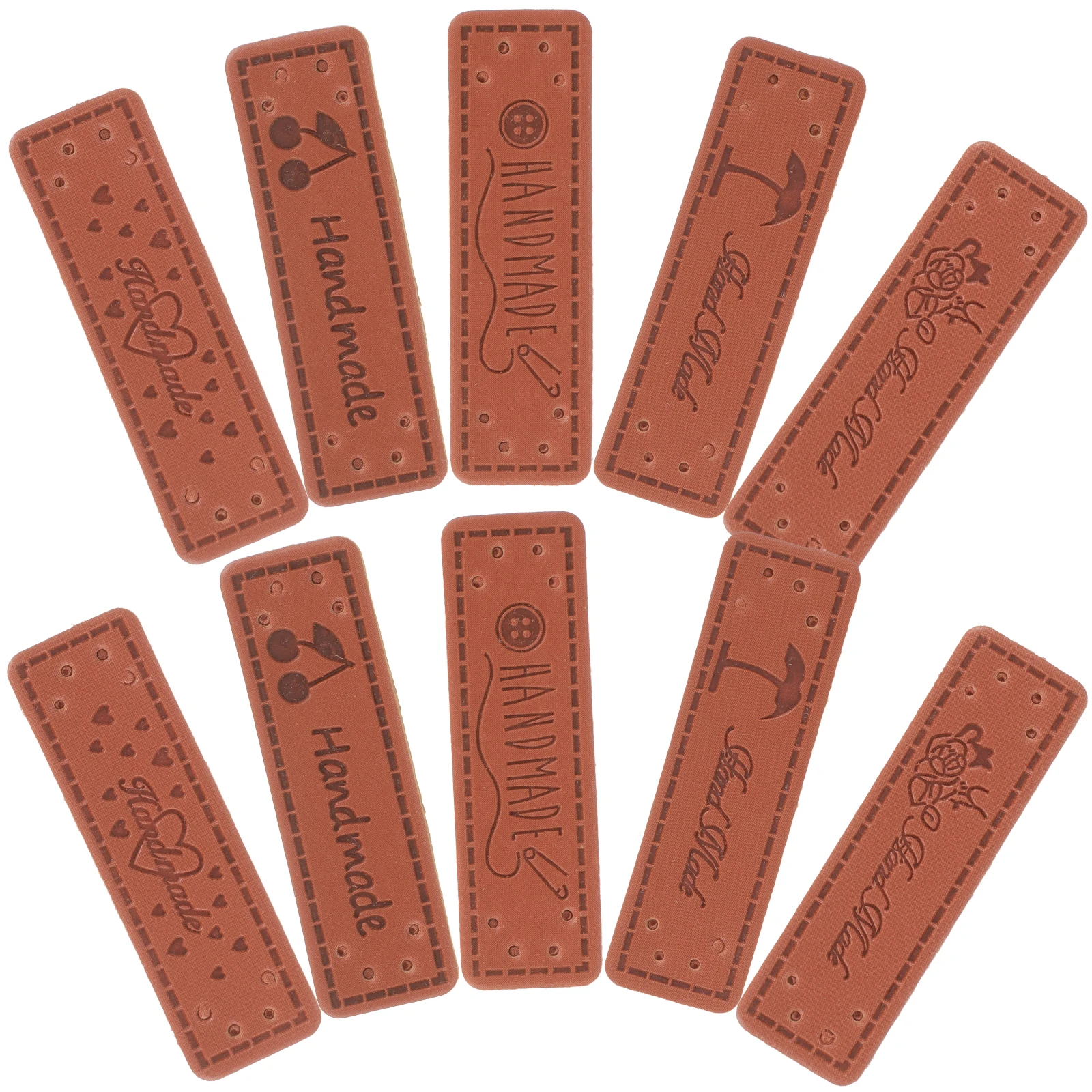 50 Pcs Cartoon Logo Handmade Tags Labels for Sewing Items Clothing Knitting