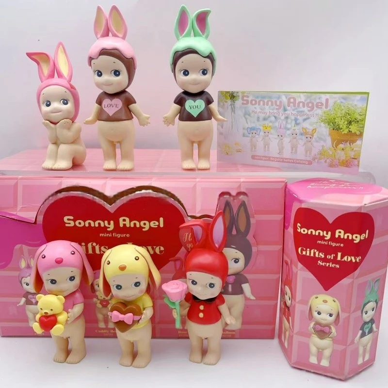 New Sonny Angel Mini Figuhe Strawberry Rose Candy House Mysterious Surprise Blind Box Toy Cure Doll Lucky Mascot Hand-Made Gifts