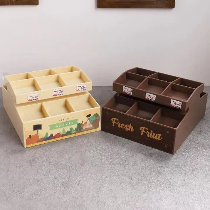 أثاث بيت الدمى ديكور بيت الدمى الملحقات 1/12 دمية محاكاة سوبر ماركت عرض موقف الفاكهة الخضار رف نموذج