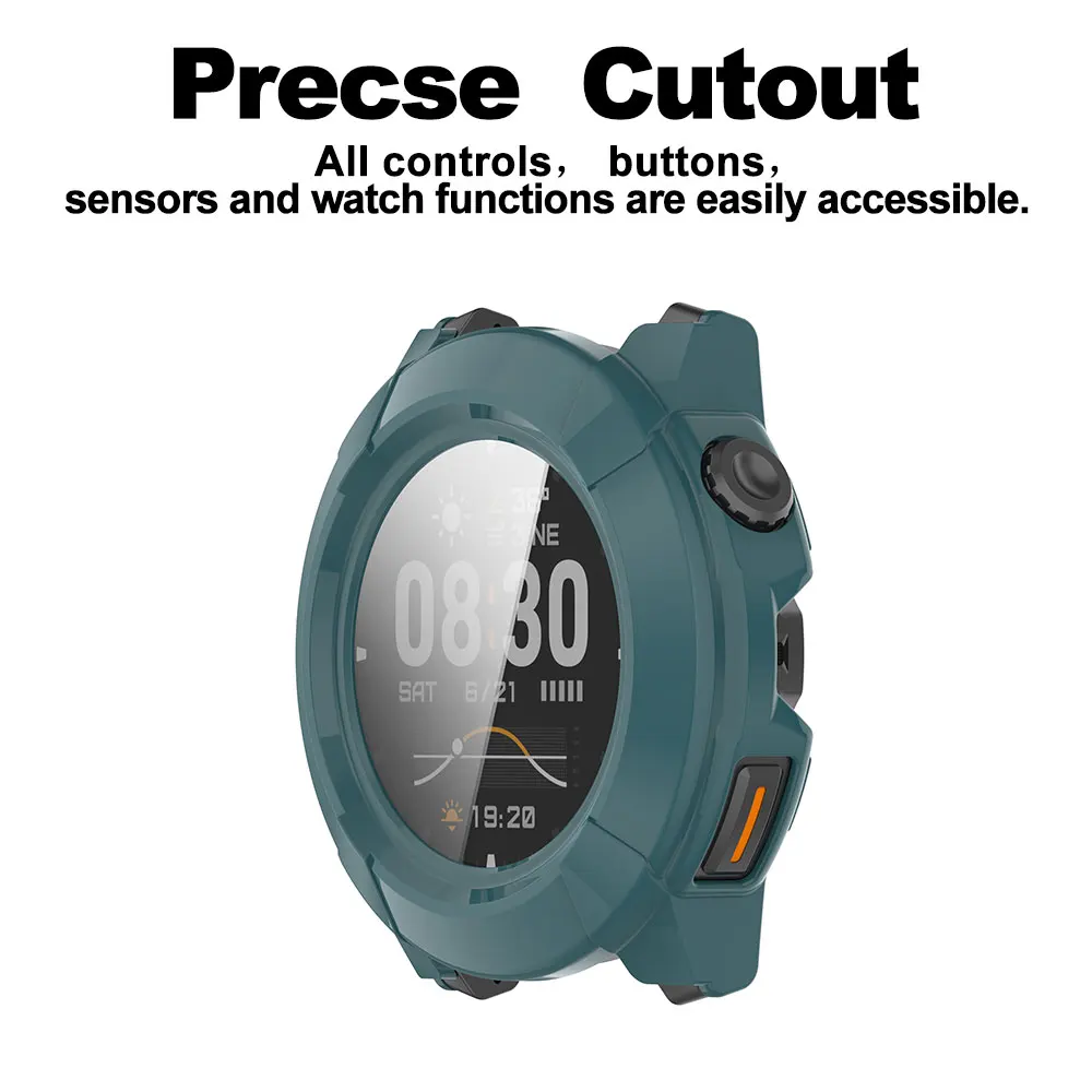 PC+Tempered Glass Case For COROS NOMAD Smart Watch Strap Frame Bumper Shell Full Cover for NOMAD Screen Protector Accessories