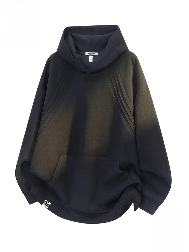 

PaulFrank M Hoodie Sweatirt in Bla Comfortable Loose Fit Casual Sportswear with Big Mouth Monkey Design for Autumn