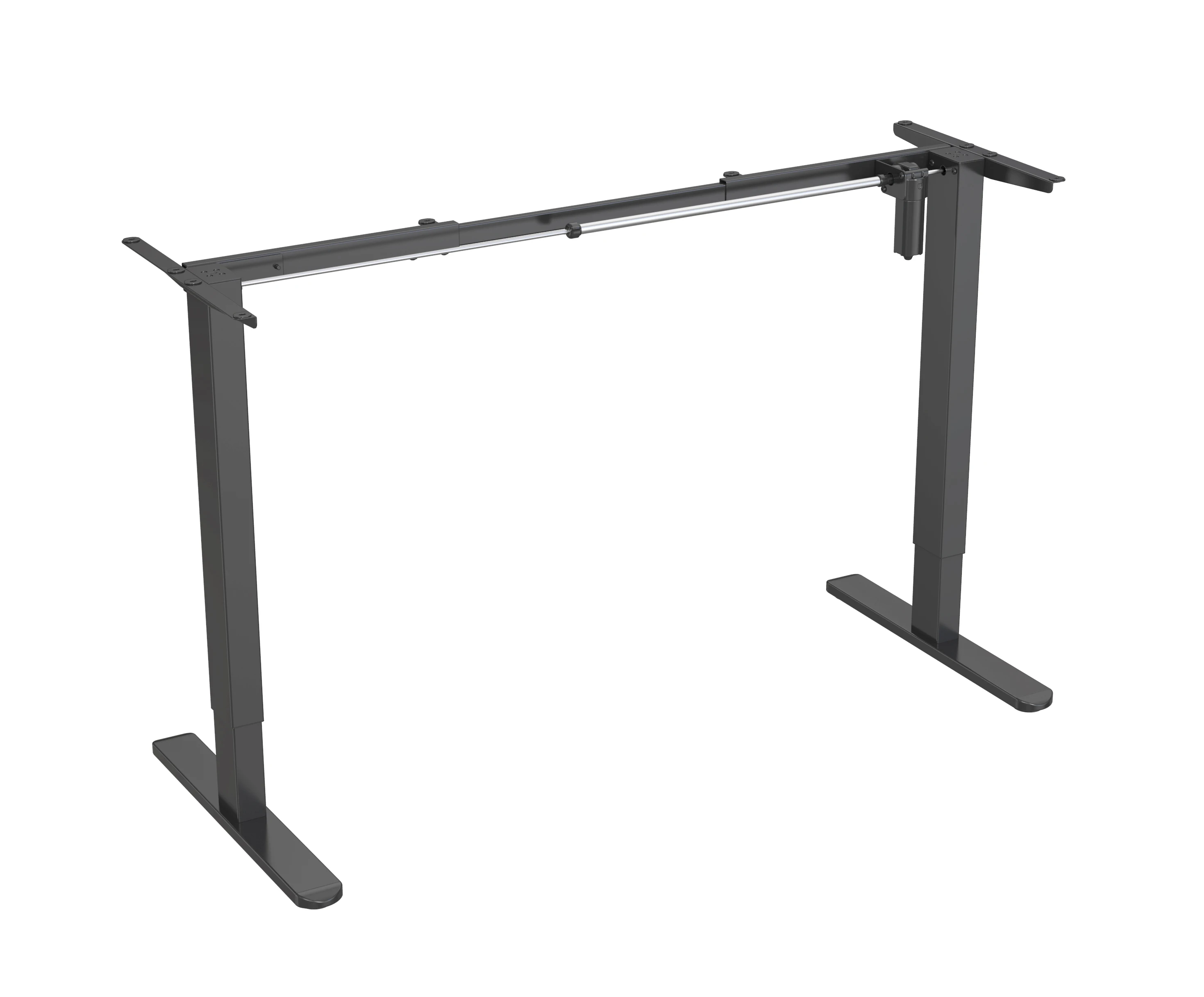 Height Adjustable Sit-stand Frame Black Single Motor Ergonomic Standing Desk Load Capacity