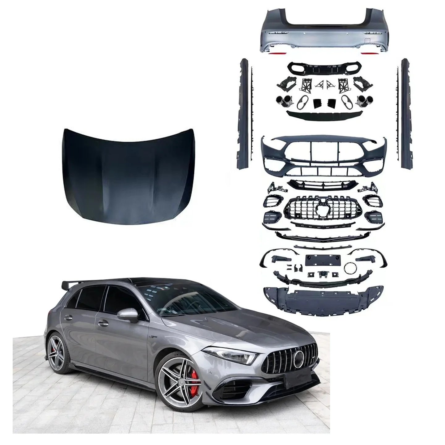 

W177 Upgrade and renovation A45S AMG Body Kit For Mercedes A-Class W177 2019-2023