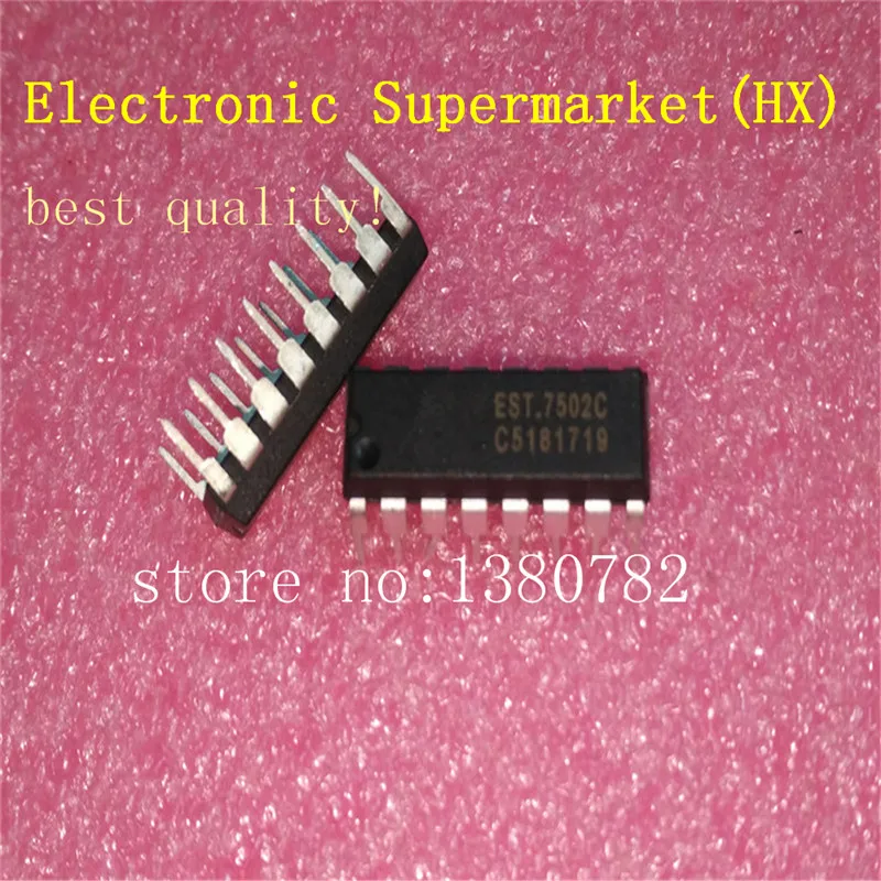 

Free Shipping 50pcs/lots EST7502C EST7502 DIP-16 New original IC In stock!