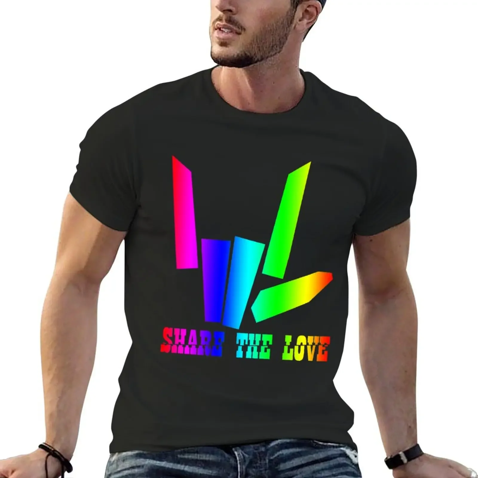 Share The Love T-Shirt custom t shirt anime essential t shirt oversized t shirts for men