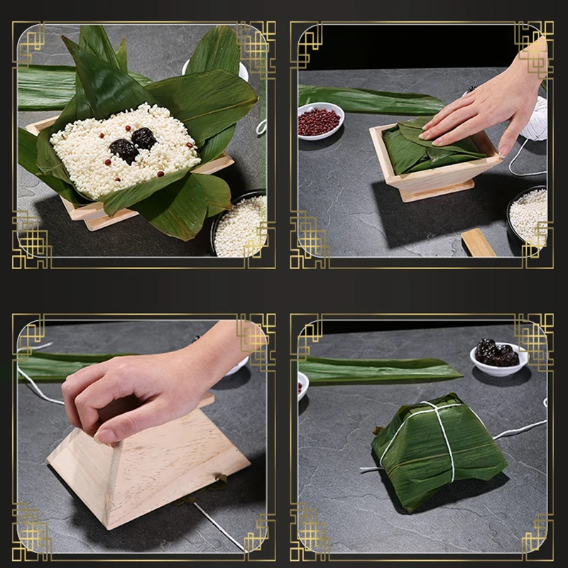 Wooden Zongzi Mold Dragon Boat - Kitchen Gadgets Dumpling Maker 评论和价格