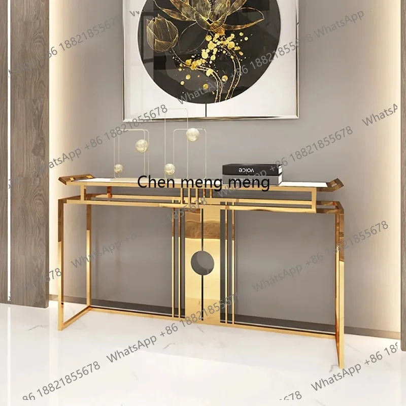 

K153 Modern Entrance Hall Console Table Luxury Living Room Premium Beauty Console Table Storage Display Wohnzimmer Tisch Furnit